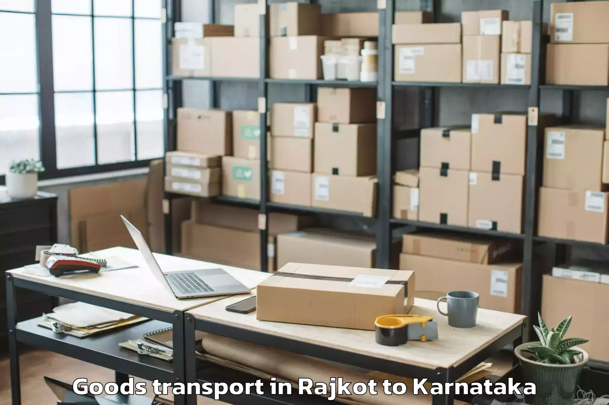 Top Rajkot to Sadalgi Goods Transport Available